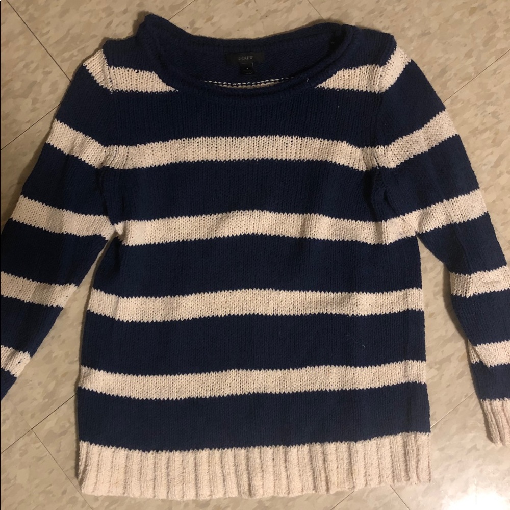 J crew striped sweater
